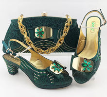 Load image into Gallery viewer, ITALY CRISTAL SET SHOE AND BAG
