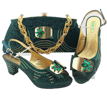Load image into Gallery viewer, ITALY CRISTAL SET SHOE AND BAG
