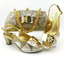 Load image into Gallery viewer, ITALY CRISTAL SET SHOE AND BAG
