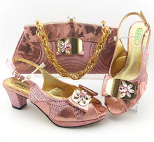 Load image into Gallery viewer, ITALY CRISTAL SET SHOE AND BAG
