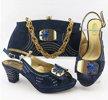 Load image into Gallery viewer, ITALY CRISTAL SET SHOE AND BAG

