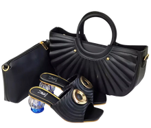 Load image into Gallery viewer, ITALY LEATHER PURSE &amp; SHOE SET
