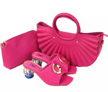 Load image into Gallery viewer, ITALY LEATHER PURSE &amp; SHOE SET
