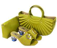 Load image into Gallery viewer, ITALY LEATHER PURSE &amp; SHOE SET

