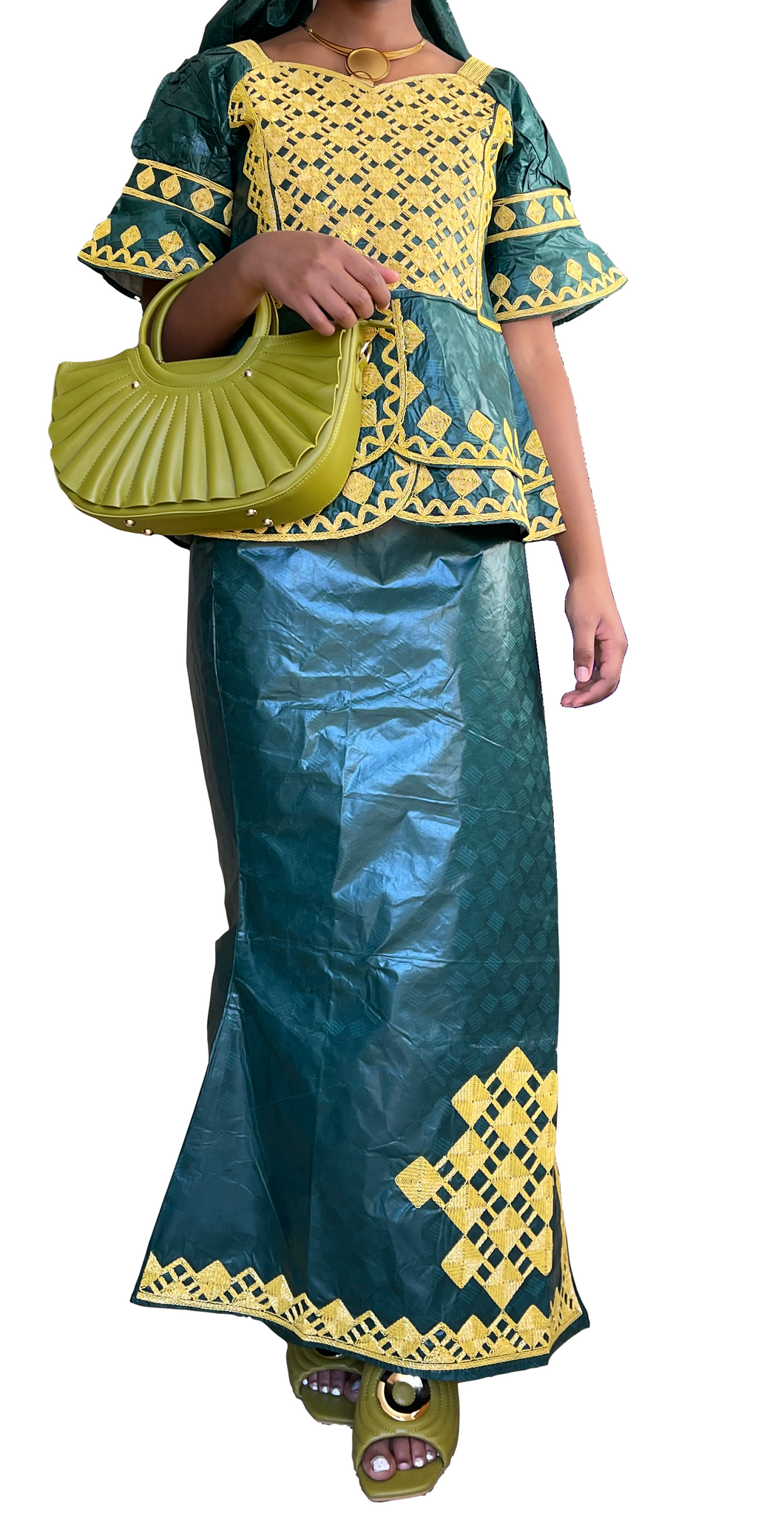 BAZIN AFRICAN WOMEN DRESS