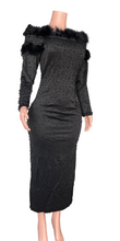 Load image into Gallery viewer, BLACK OFF SHOLDER EVENING DRESS

