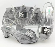 Load image into Gallery viewer, ITALY CRISTAL SET SHOE AND BAG
