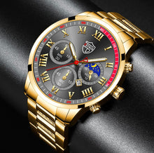 Load image into Gallery viewer, Watches quartz stainless steel Romans number
