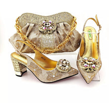 Load image into Gallery viewer, ITALIA CRYSTAL SHOES &amp; BAG SET
