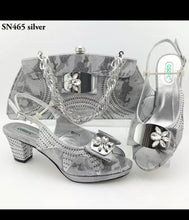Load image into Gallery viewer, Ladies shoes and bags for evening dress
