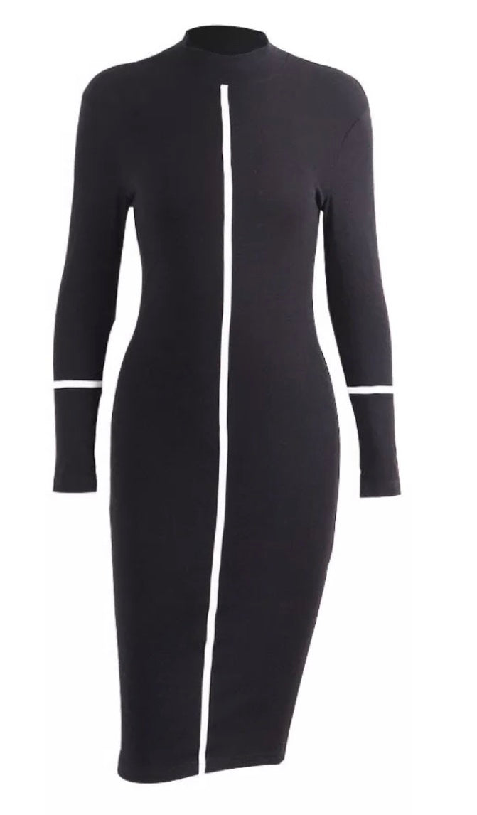 Sleeve Midi Dress