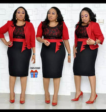 Load image into Gallery viewer, Plus size turkey women elegant work office dress.

