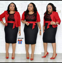 Load image into Gallery viewer, Plus size turkey women elegant work office dress.
