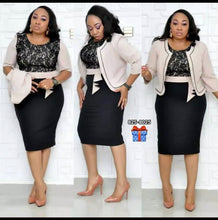 Load image into Gallery viewer, Plus size turkey women elegant work office dress.
