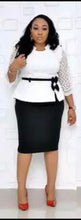 Load image into Gallery viewer, Plus size turkey women elegant work office dress.
