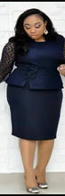 Load image into Gallery viewer, Plus size turkey women elegant work office dress.
