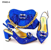 Load image into Gallery viewer, ITALIA CRYSTAL SHOES &amp; BAG SET

