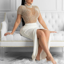Load image into Gallery viewer, Sexy see-through evening dress
