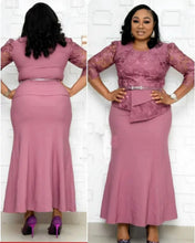 Load image into Gallery viewer, Mothers Dress Plus Size Women&#39;s Christmas Long Dress
