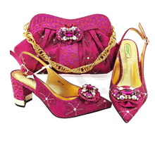 Load image into Gallery viewer, ITALIA CRYSTAL SHOES &amp; BAG SET
