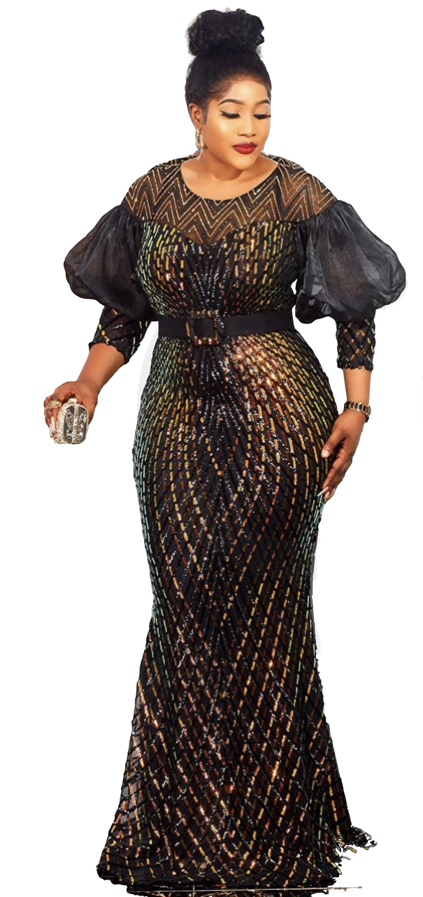 Queens Africans Night dress with long sleeve