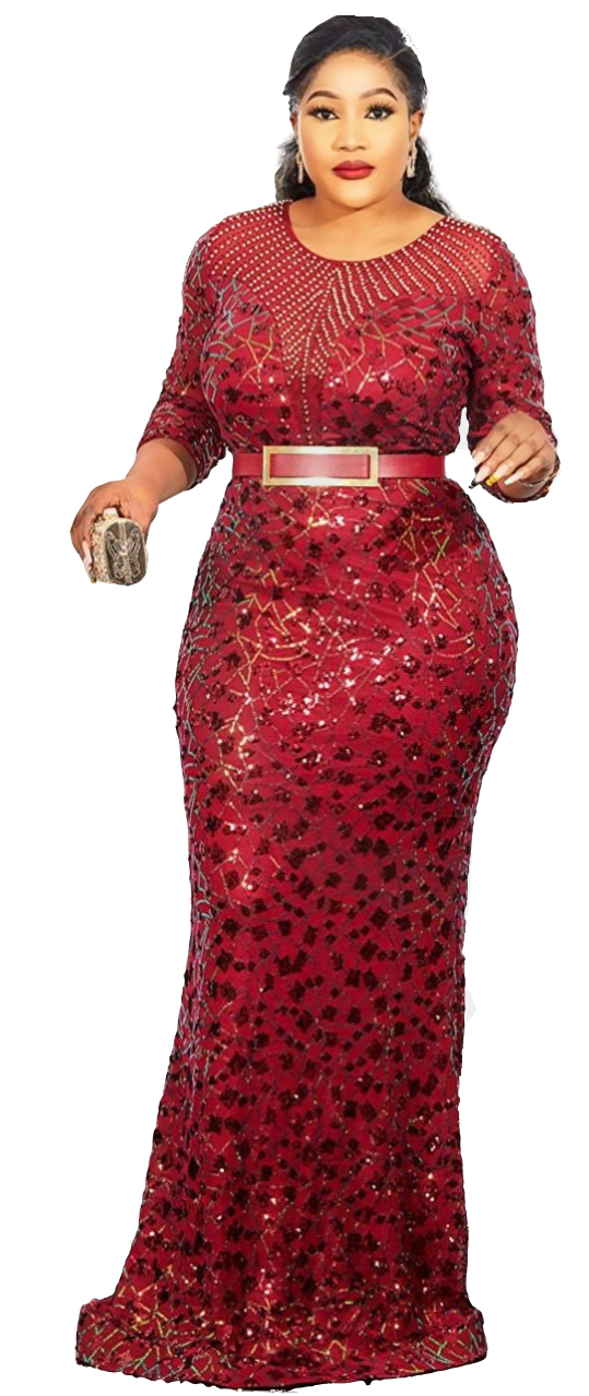 Queens Africans Night dress, round neck