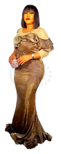 Load image into Gallery viewer, Queens Africans Night dress with beautiful shoulder design
